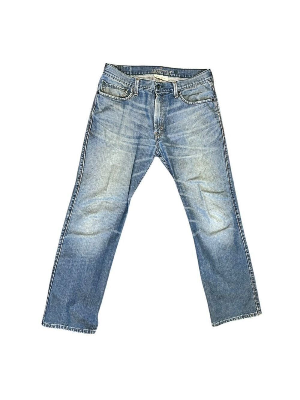 LEVI’S Vintage Straight 539 Green Label Jeans Faded Front Whiskering 35x31